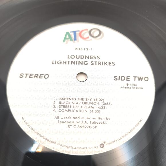 Loudness Lightning Strikes Vinyl Record 1986 - Picture 6 of 6